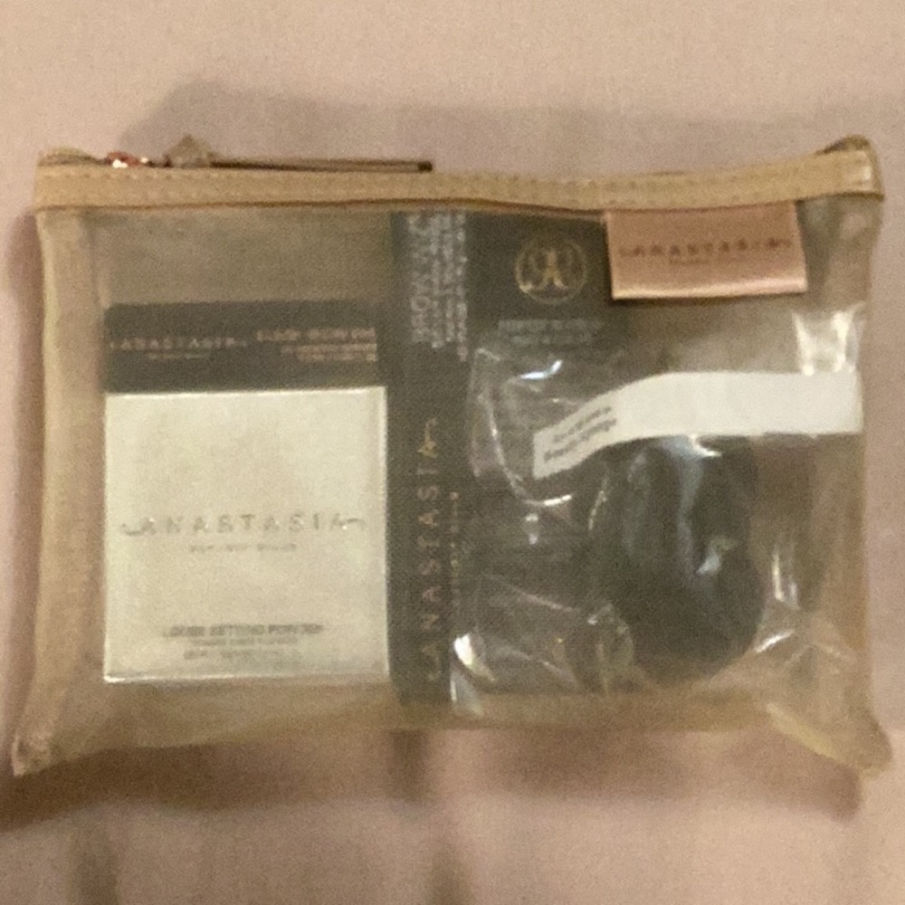 Anastasia Beverly Hills (4) deluxe samples and cosmetic case NEW